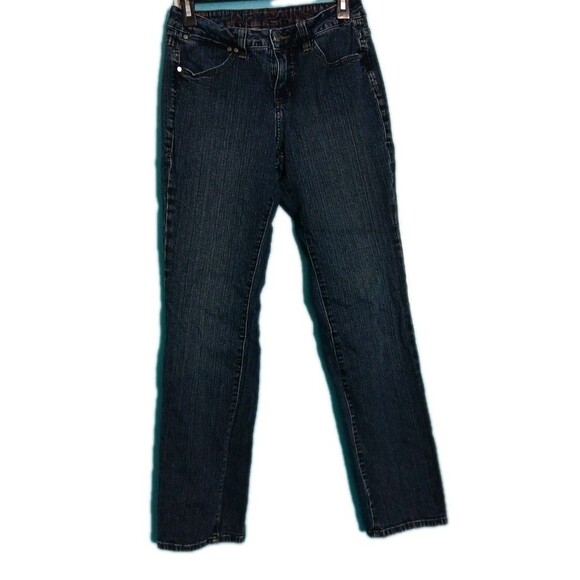 Jag Jeans Womens Mid Rise Straight Leg Size 6 Blue Comfortable Slightly Stretchy - Picture 1 of 4
